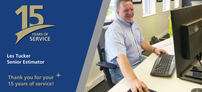 15 years of service - Les Tucker